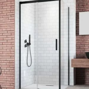 Azonnali szállítás Idea 8 Black KDJ szögletes fekete zuhanykabin 100x75 átlátszó jobbos